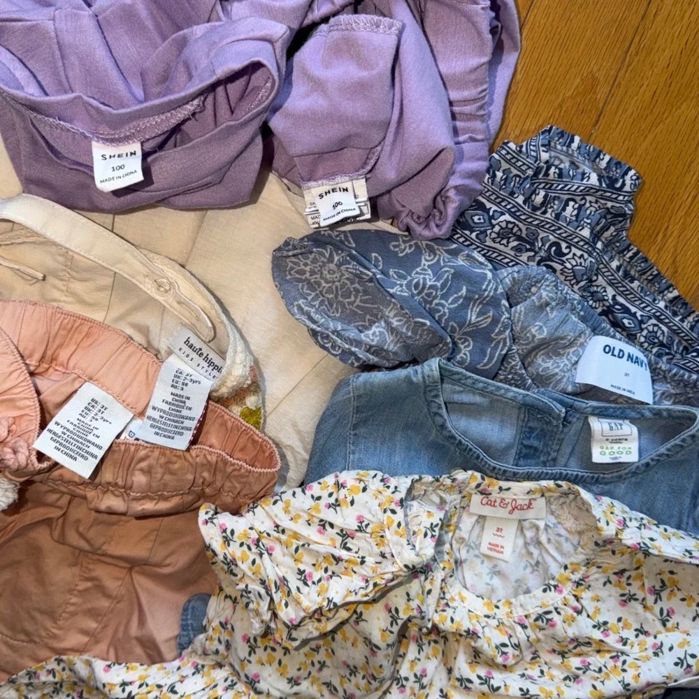 Toddler‎ Girls Summer Clothes Bundle 7pc Gap Old Navy Cat & Jack Sets Dresses 3T